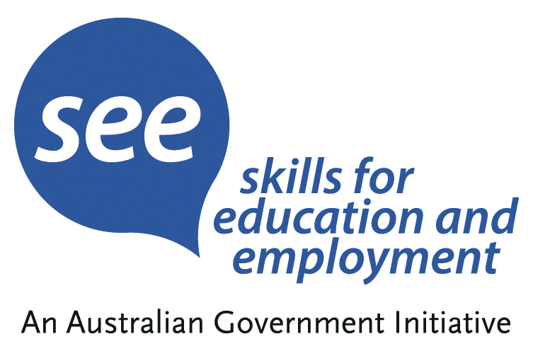 skills for education and employment (see) program logo